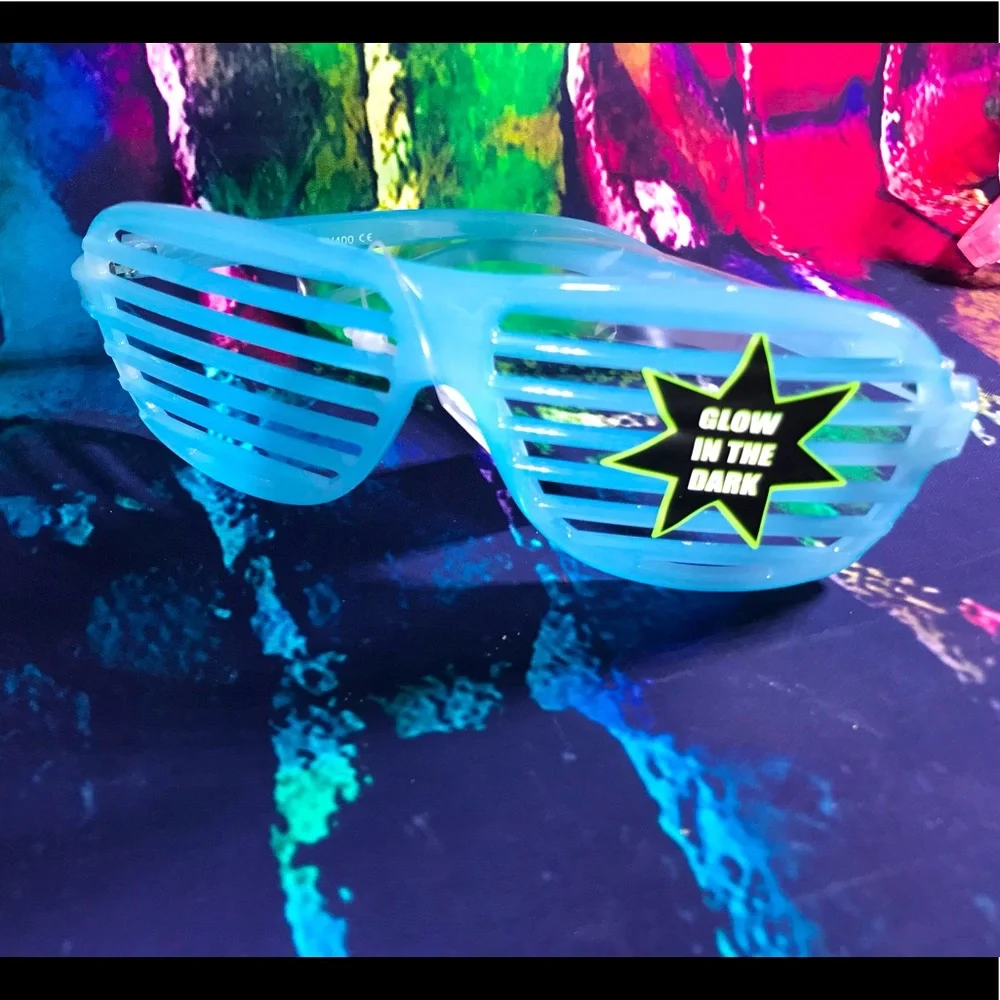 Glow In The Dark Shutter Streetwear Glasses Trending on Socials Deadstock